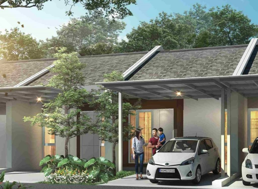 foto tampak rumah tipe CANARY perumahan Magnolia Residence
