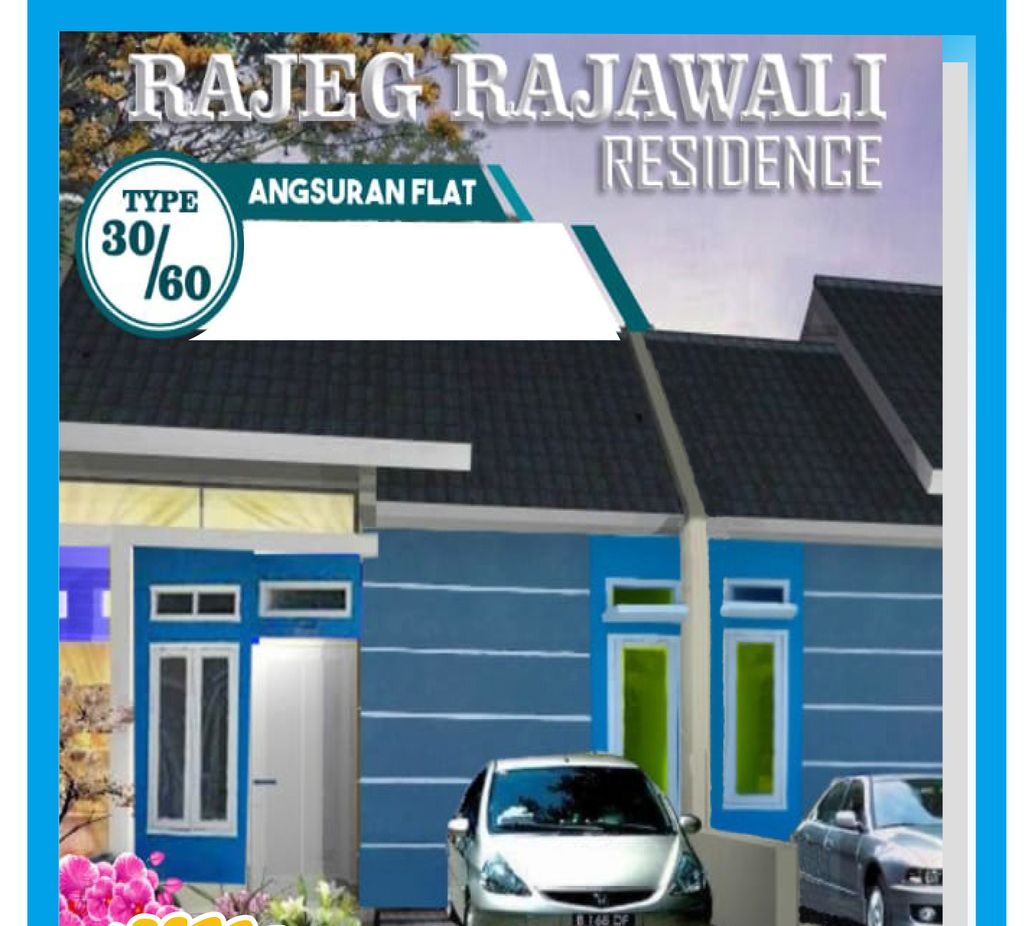 foto tampak rumah tipe 30 perumahan Rajeg Rajawali Residence