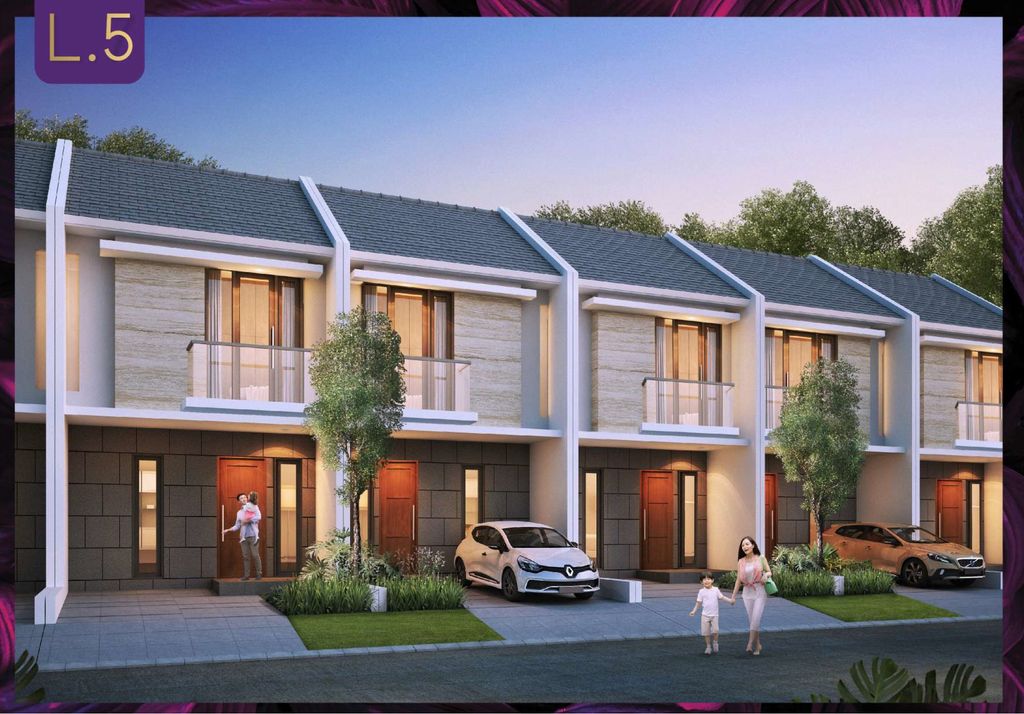 foto tampak rumah tipe C-69-75-P perumahan CITRAGRAND CIBUBUR CBD/CITRAGRAND 2 ( CLUSTER CALATHEA tahap 3)