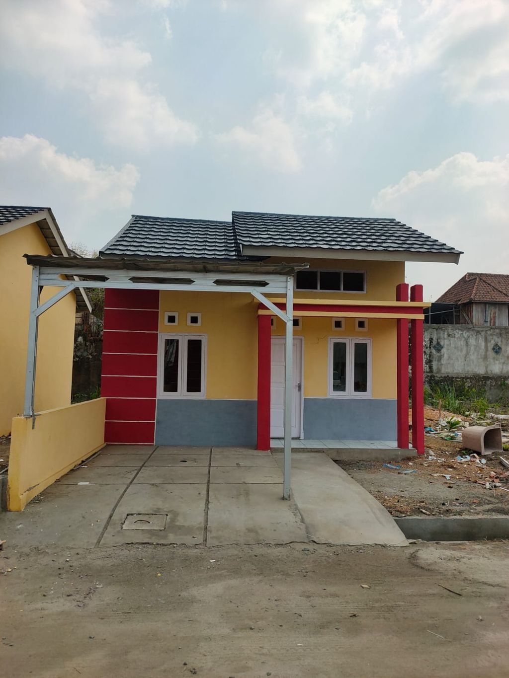 foto tampak rumah tipe NEW SUBSIDI perumahan Griya kencana sejahtera