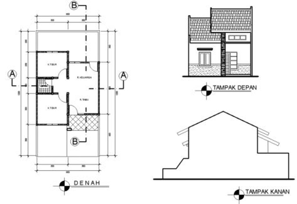 foto denah rumah tipe sion perumahan CITRA RESIDENCE