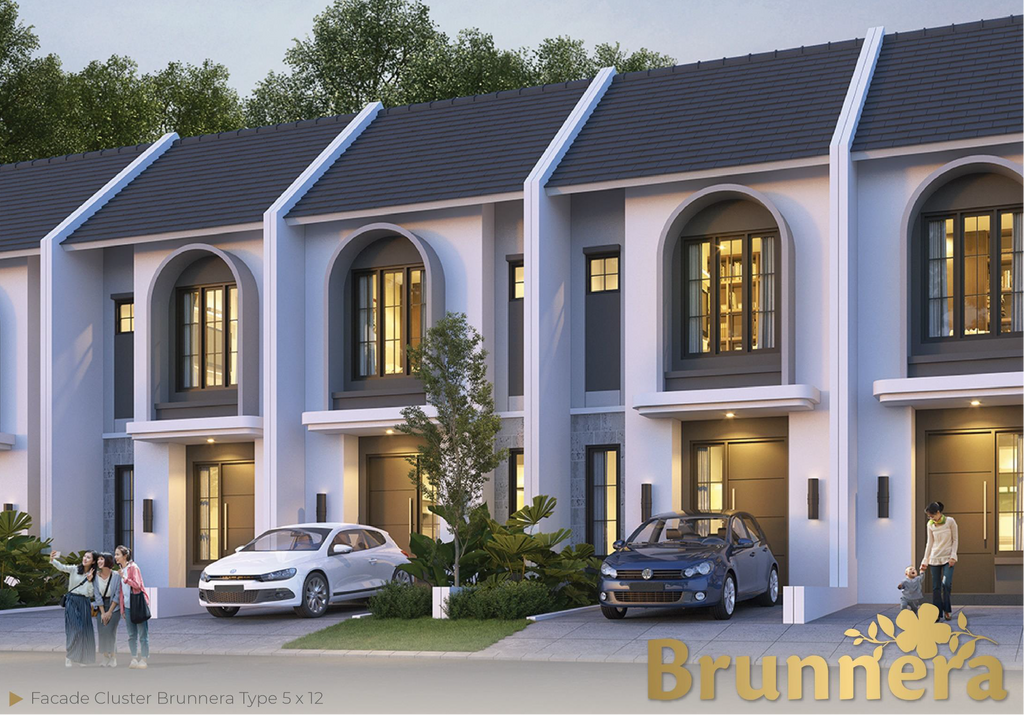foto tampak rumah tipe B-67-60-T perumahan CITRAGRAND CIBUBUR CBD/CITRAGRAND 2 ( CLUSTER BRUNNERA tahap 1)