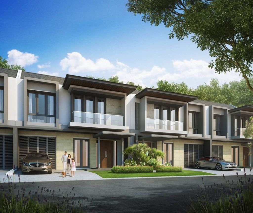 foto tampak rumah tipe G-185-180 perumahan CitraGrand Cibubur CBD/CitraGrand 2 (Granbury)