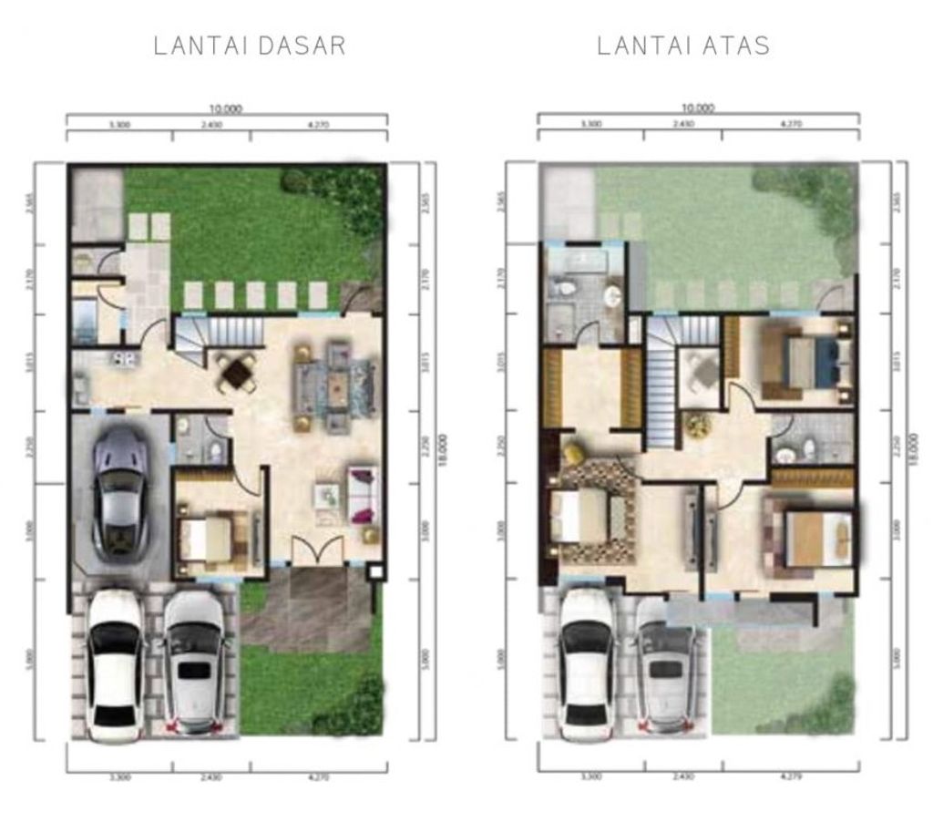 foto denah rumah tipe G-185-180 perumahan CitraGrand Cibubur CBD/CitraGrand 2 (Granbury)