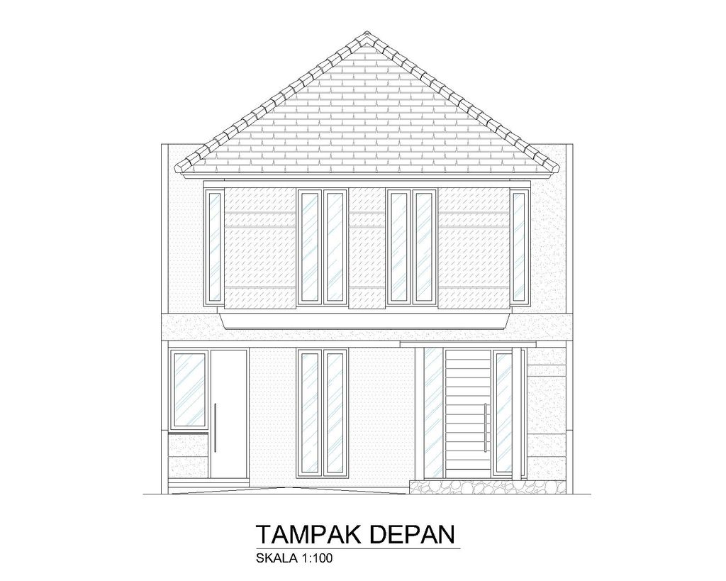 foto tampak rumah tipe T-191 perumahan BULAN TERANG UTAMA DAN KAWASAN NEW CITY MALANG
