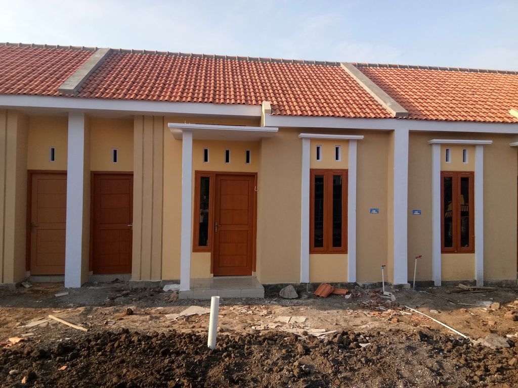 foto tampak rumah tipe SUBSIDI perumahan PERMATA DIVA DAVA RESIDENCE