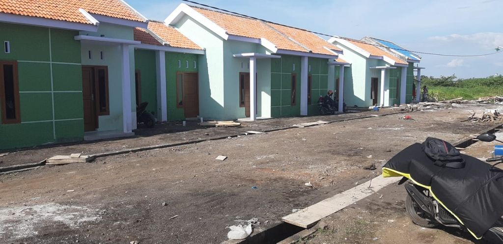 foto tampak rumah tipe subsidi. perumahan PERMATA DIVA DAVA RESIDENCE