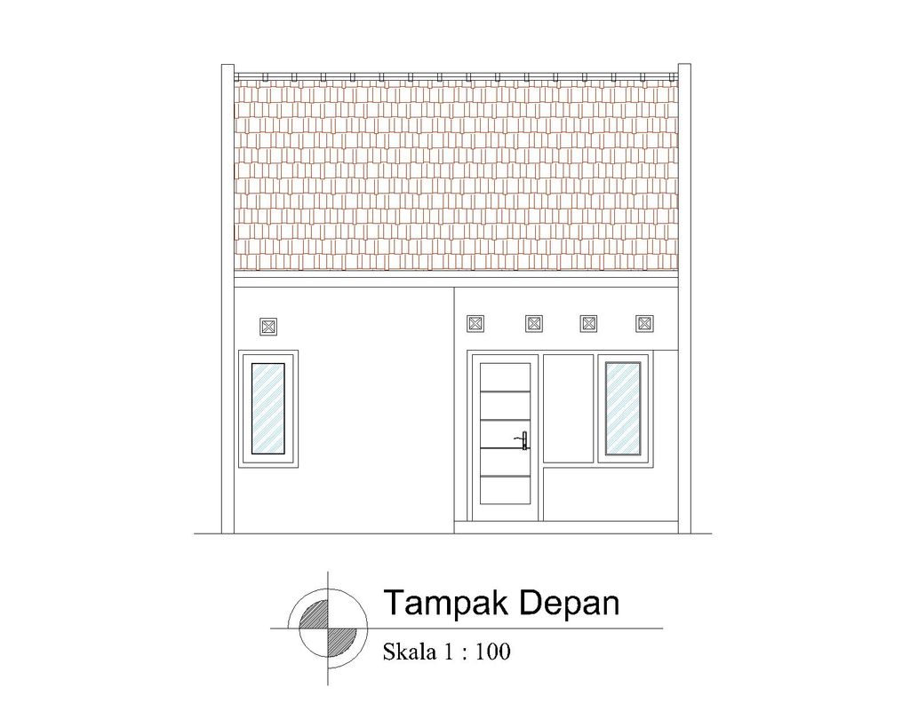 foto tampak rumah tipe T-36 perumahan BULAN TERANG UTAMA DAN KAWASAN NEW CITY MALANG