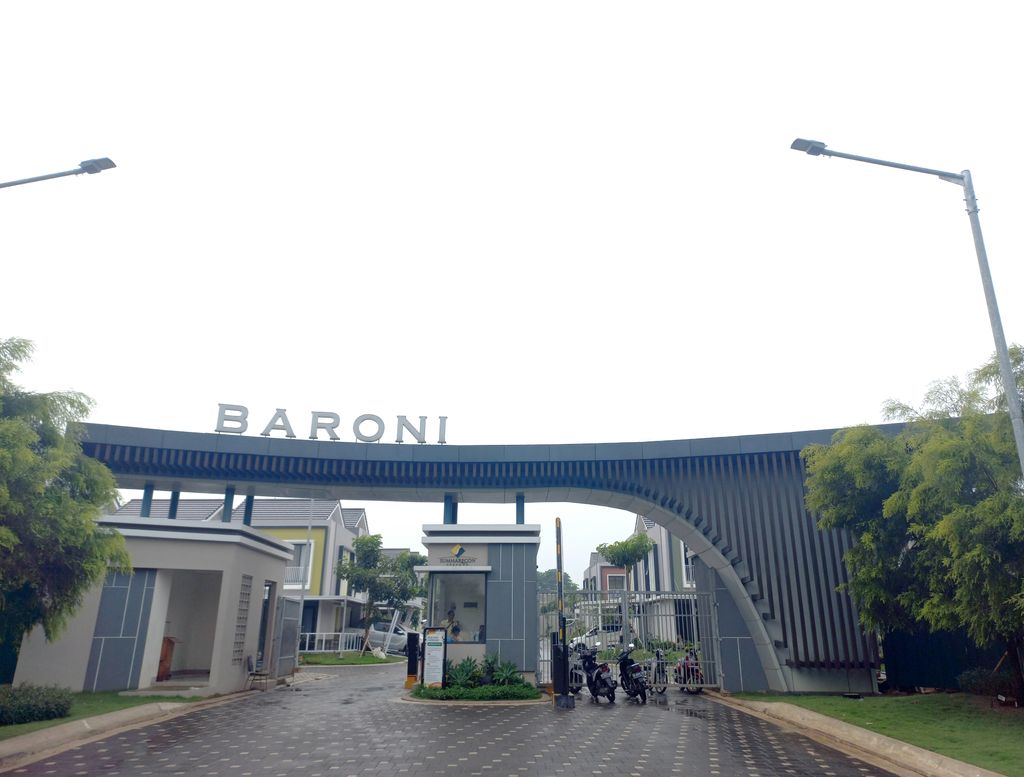 foto gerbang perumahan CLUSTER BARONI