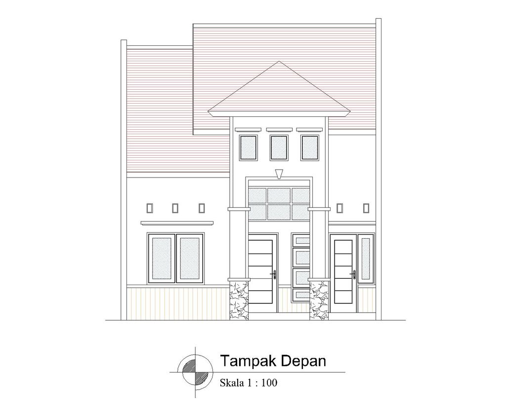 foto tampak rumah tipe T-60 A perumahan BULAN TERANG UTAMA DAN KAWASAN NEW CITY MALANG