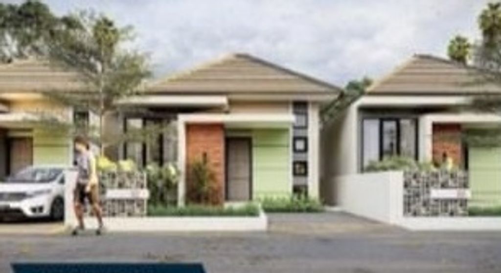 foto tampak rumah tipe 28/70 perumahan AMARIS GREENHOUSE TAHAP 3