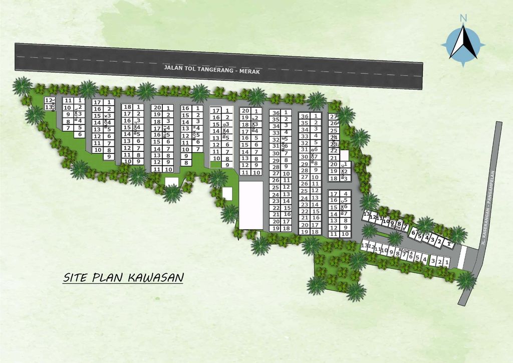 foto denah rumah tipe Rumah Tapak perumahan PONDOK PENGAMPELAN INDAH