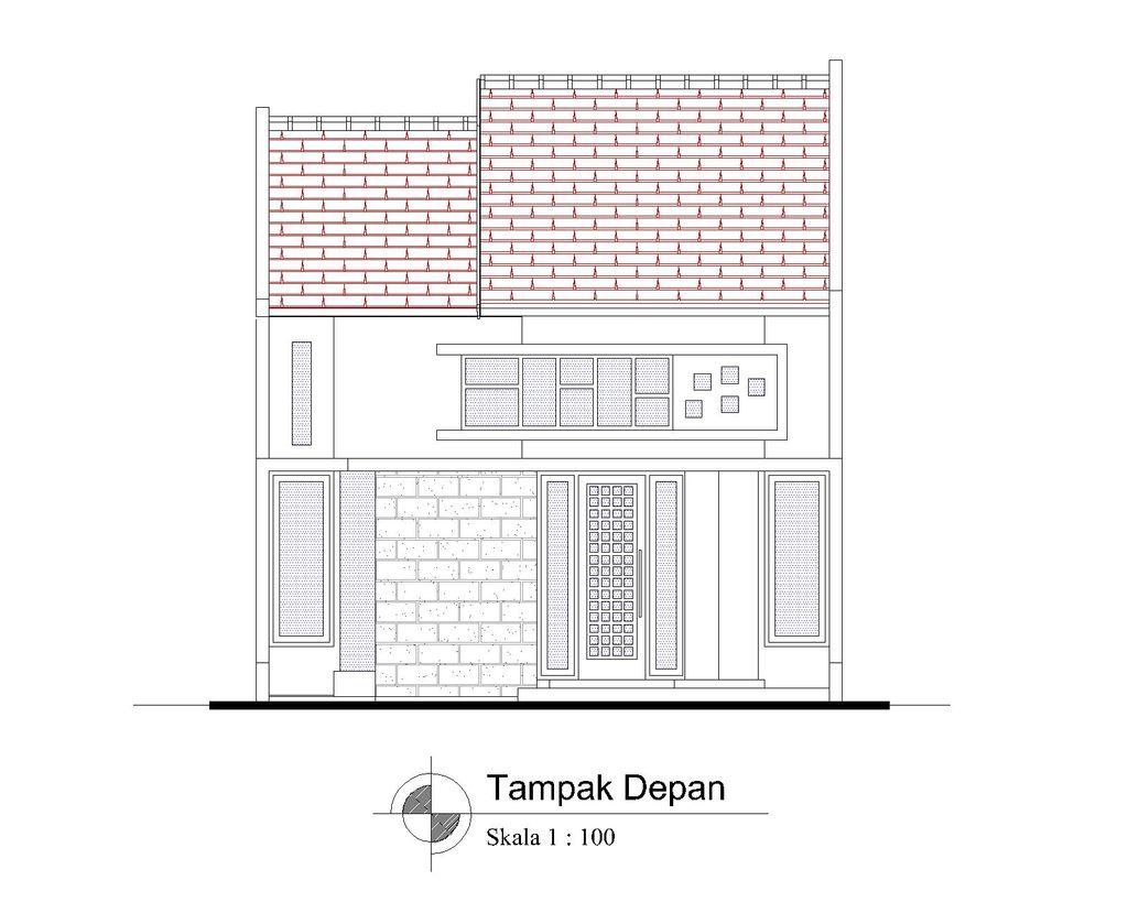 foto tampak rumah tipe T-60 B perumahan BULAN TERANG UTAMA DAN KAWASAN NEW CITY MALANG