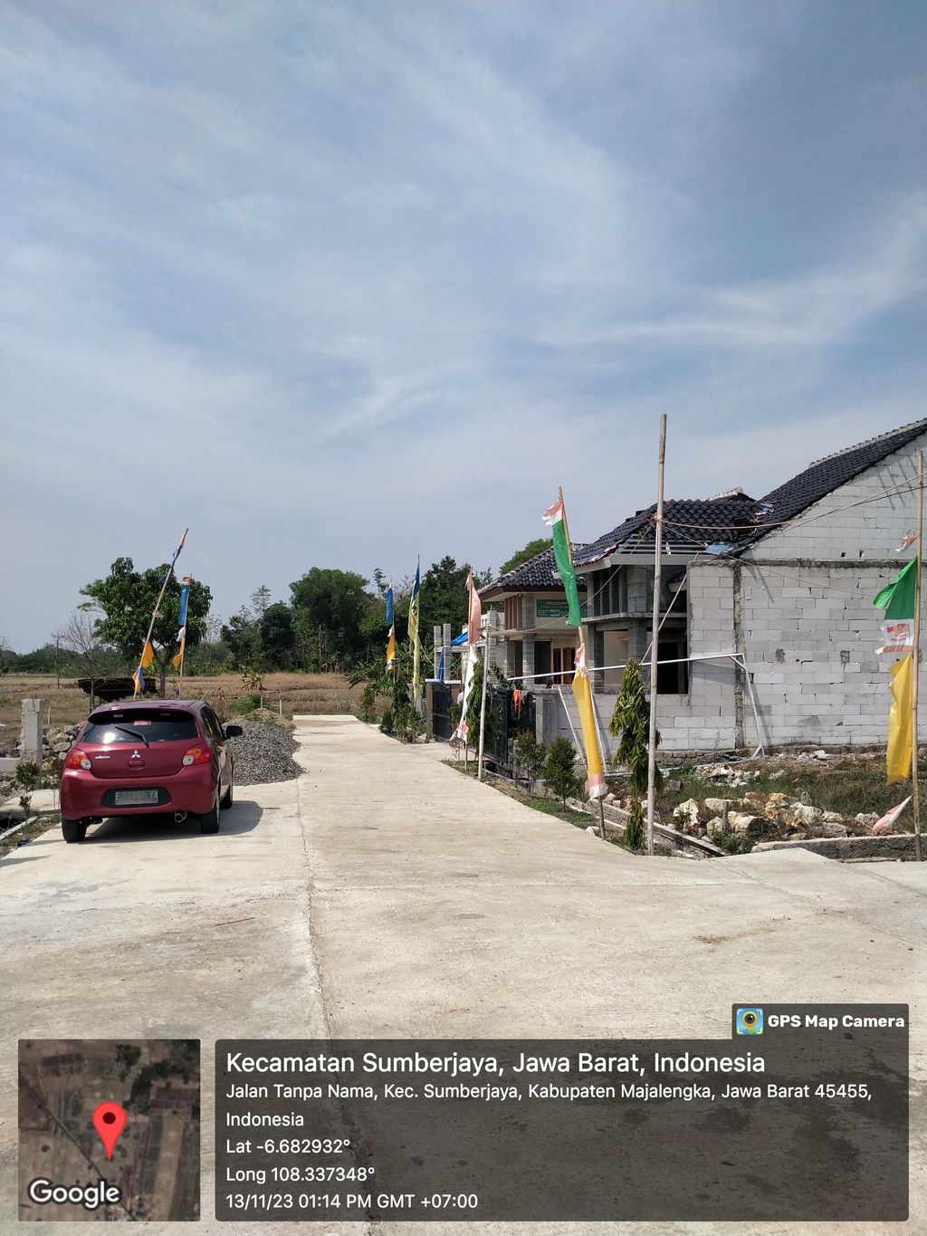 foto posisi tengah perumahan Sumberjaya Residence