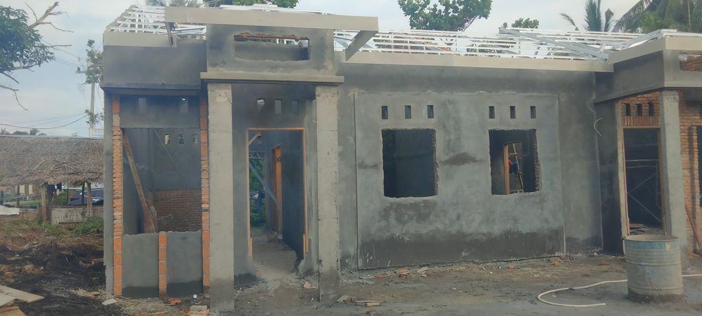 foto tampak rumah tipe 36/75 perumahan PERUMAHAN PESONA KARYA 3