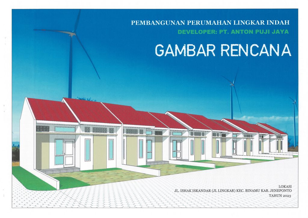 foto tampak rumah tipe 36 perumahan BENTENG INDAH