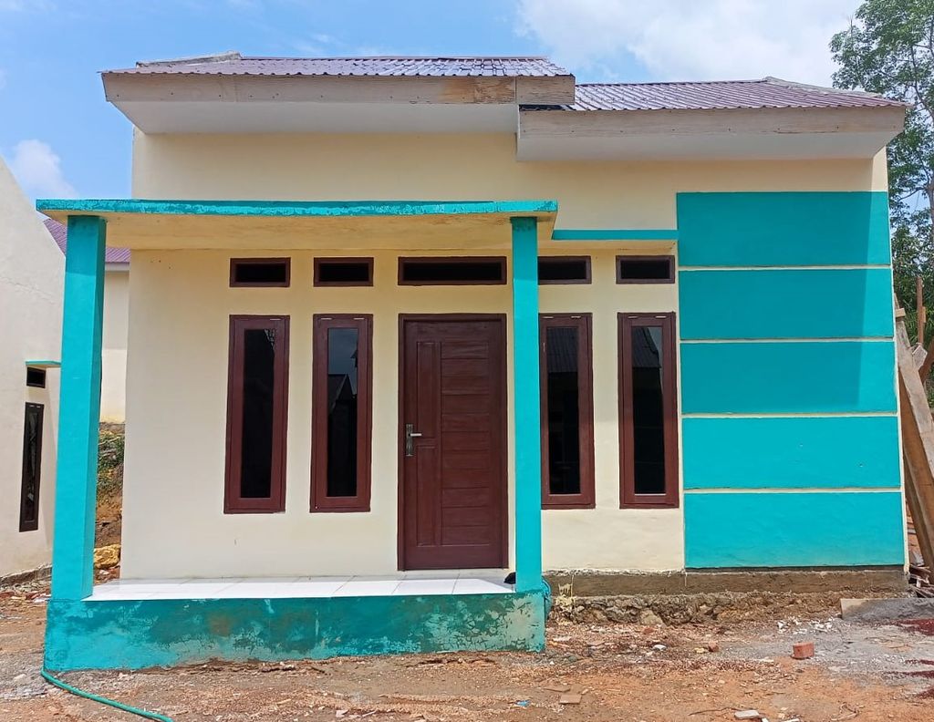 foto tampak rumah tipe 36 perumahan GRAHA NUSANTARA RESIDENCE