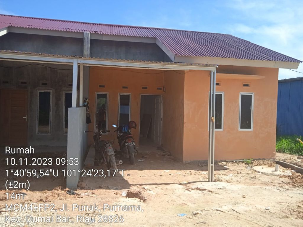 foto tampak rumah tipe 36 perumahan Griya Nafadya Punak