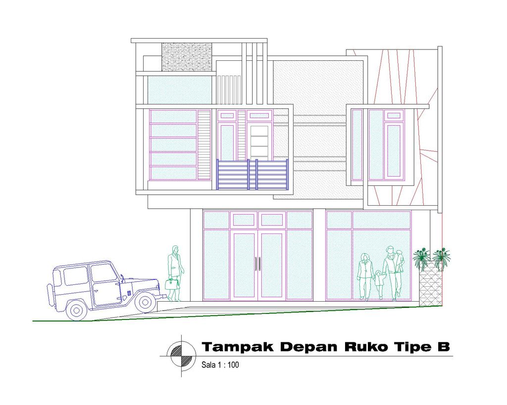 foto tampak rumah tipe RUKO B perumahan BULAN TERANG UTAMA DAN KAWASAN NEW CITY MALANG