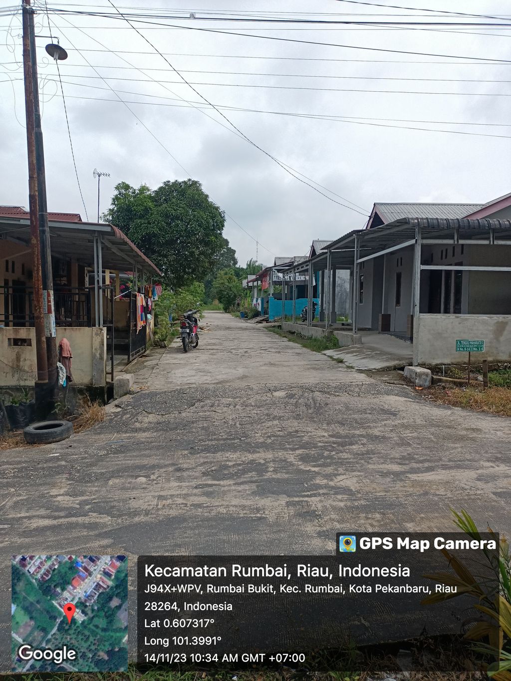 foto posisi tengah perumahan Mutiara Palas Indah