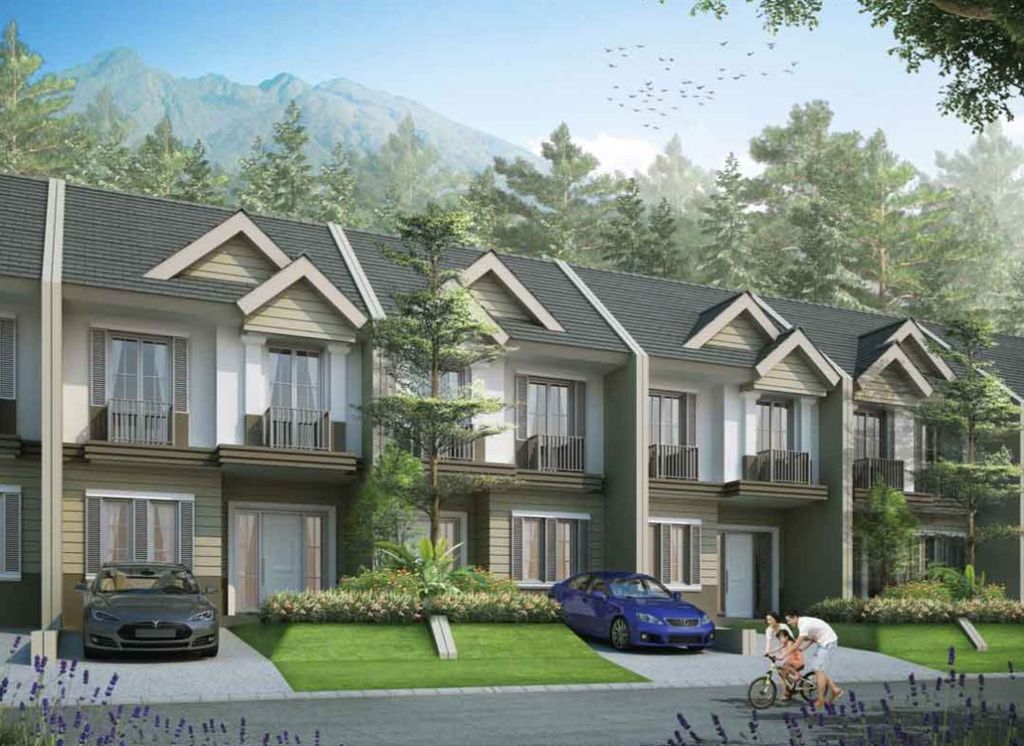 foto tampak rumah tipe Marcato perumahan RANCAMAYA GOLF ESTATE CLUSTER AMADEUS TAHAP 1