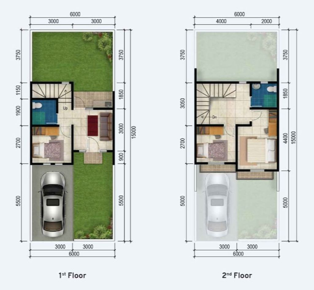 foto denah rumah tipe Marcato perumahan RANCAMAYA GOLF ESTATE CLUSTER AMADEUS TAHAP 1