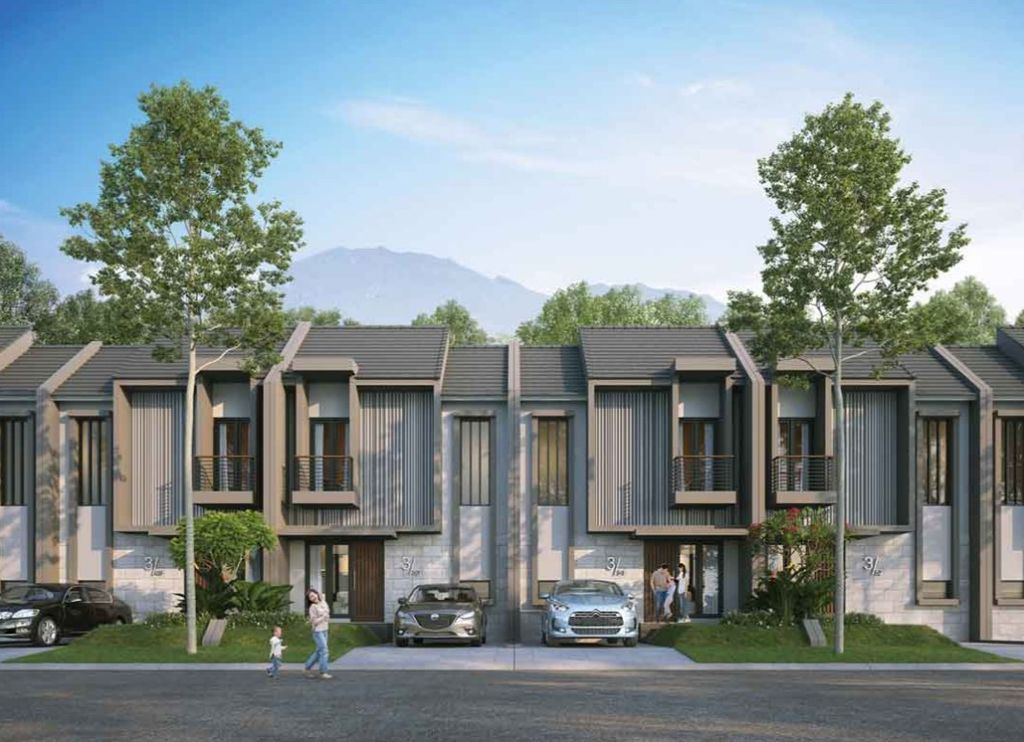 foto tampak rumah tipe Legato 2023 perumahan Rancamaya Golf Estate