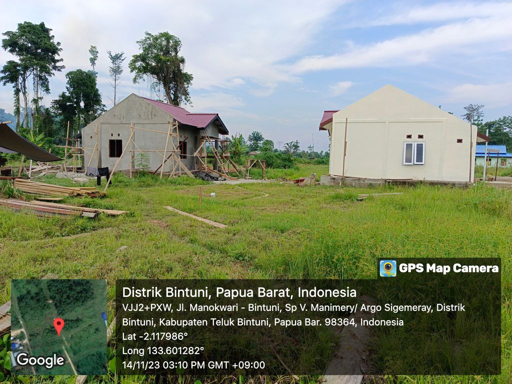 foto posisi tengah perumahan BINTUNI BLESS RESIDENCE