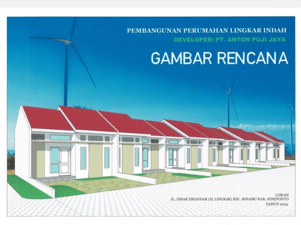 foto tampak rumah tipe 36 perumahan PERUMAHAN LINGKAR INDAH