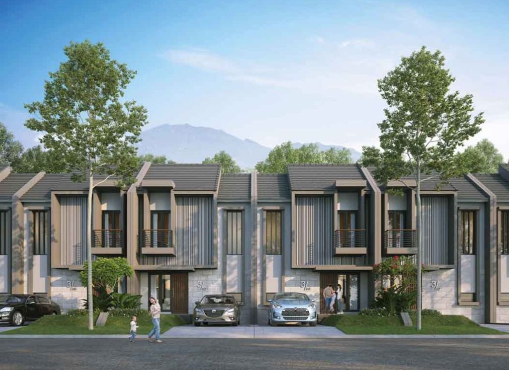 foto tampak rumah tipe Glissando perumahan Rancamaya Golf Estate