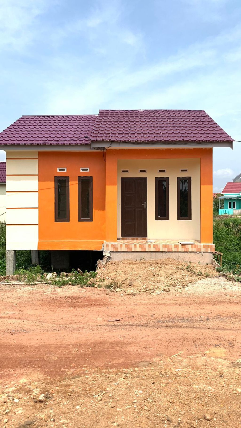 foto tampak rumah tipe 36 perumahan DIVALAND