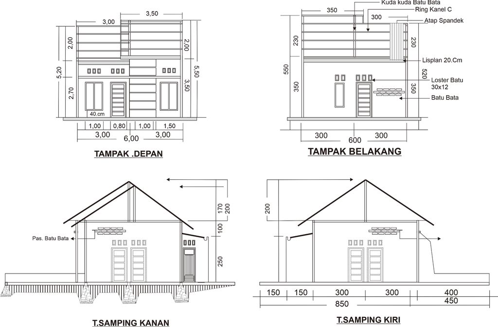 foto tampak rumah tipe 36 perumahan GRIYA HYT 459