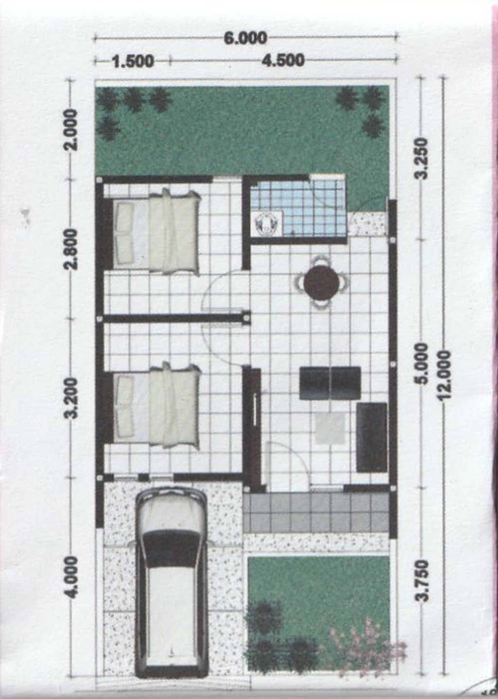 foto denah rumah tipe 36 perumahan PERUMAHAN APPLE RESIDENCE 1 TAMBAHAN