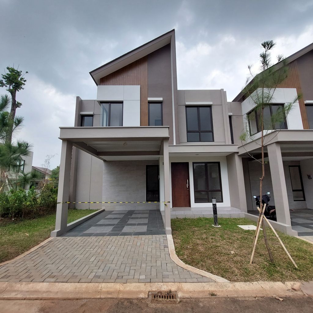 foto tampak rumah tipe PRV JUNIPER 2LT-STD-J-01 perumahan PERUMAHAN PODOMORO RIVER VIEW