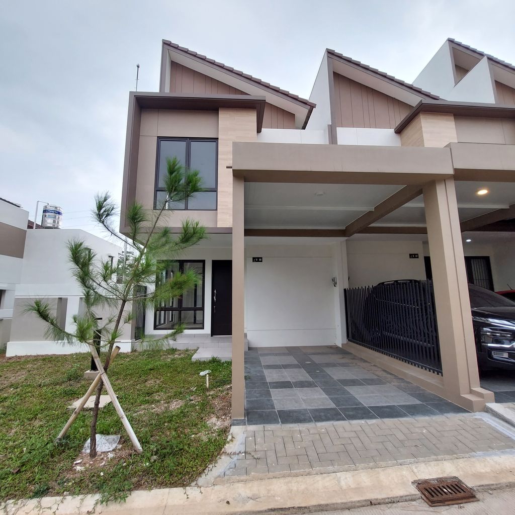 foto tampak rumah tipe PRV JUNIPER 2LT-HK-J - 2 perumahan PERUMAHAN PODOMORO RIVER VIEW