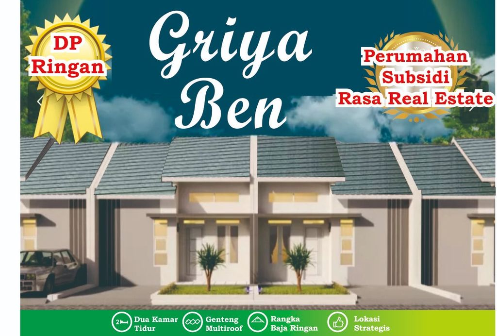 foto tampak rumah tipe 36 perumahan GRIYA BEN