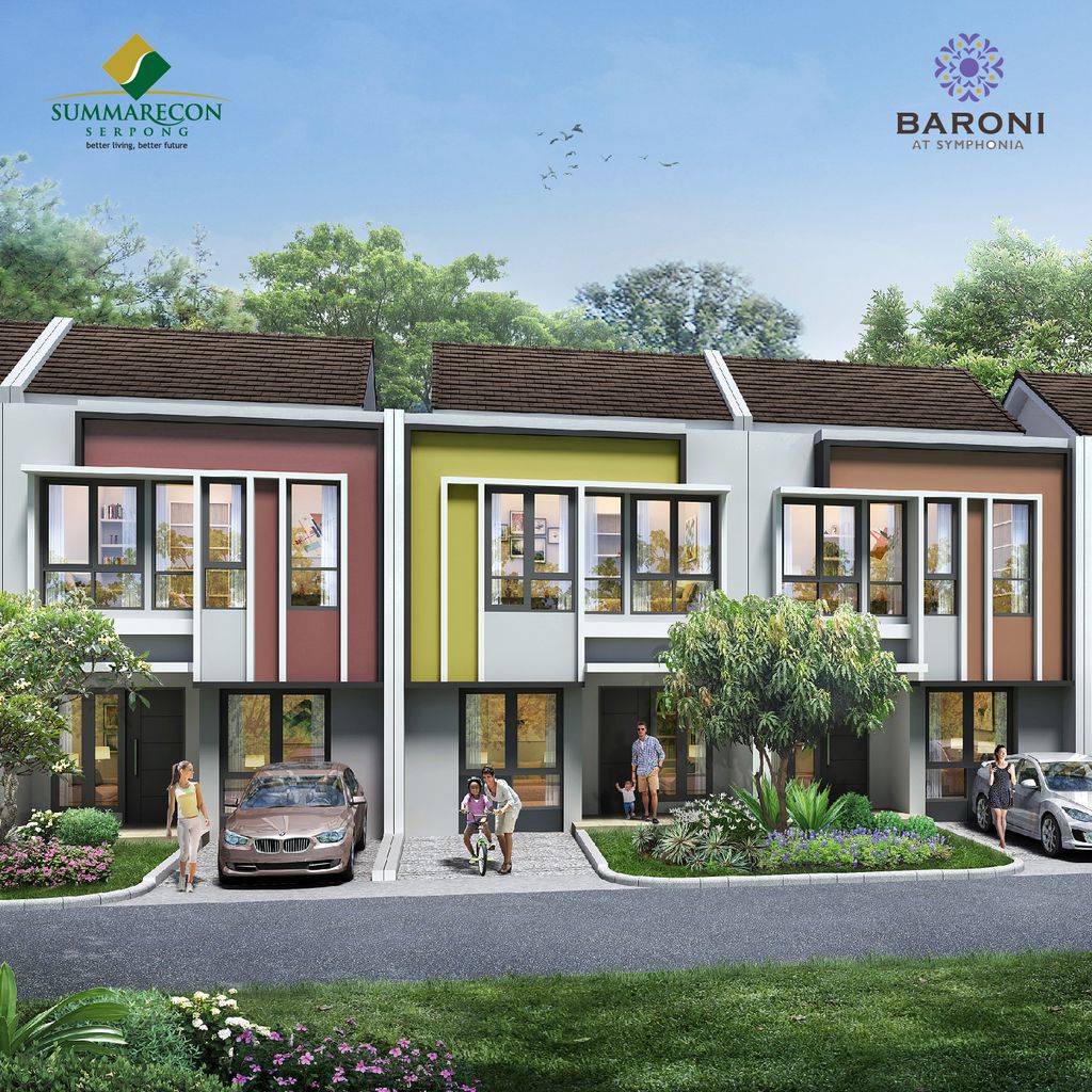 foto tampak rumah tipe L6 IRR Luxury 1 perumahan CLUSTER BARONI
