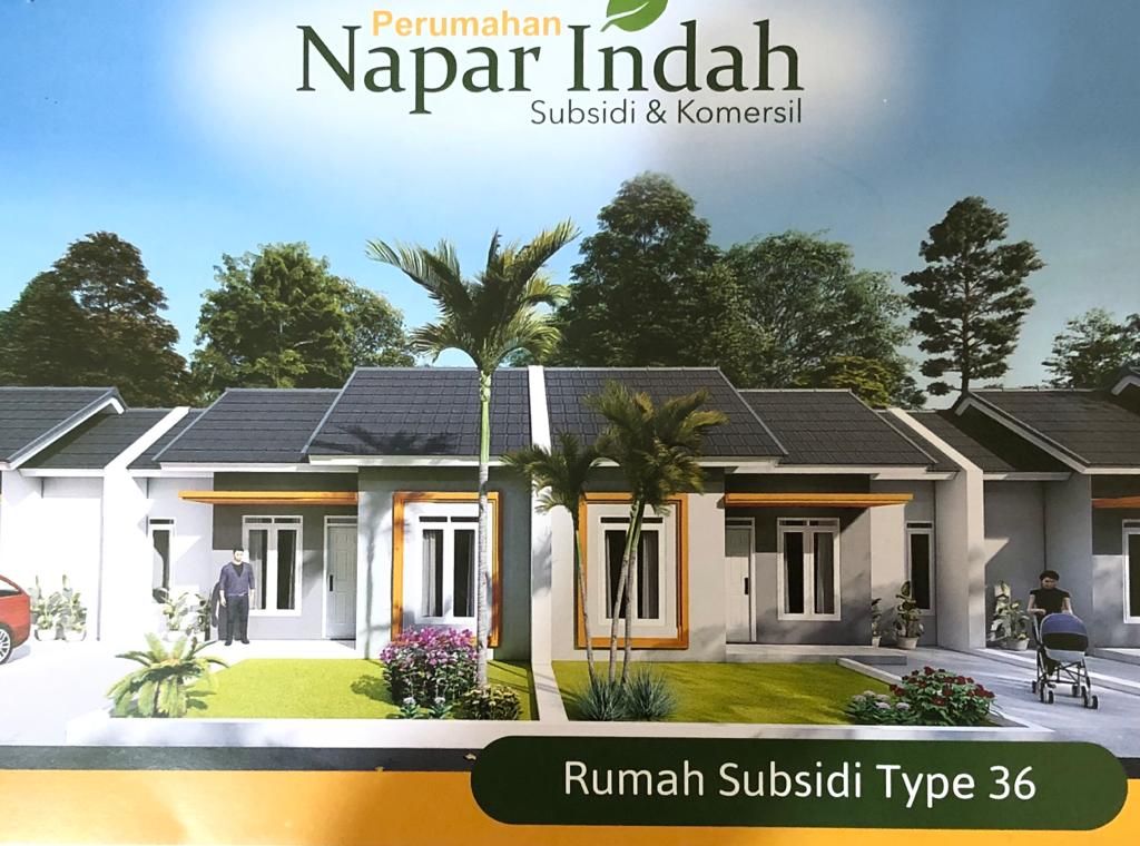 foto tampak rumah tipe 36 perumahan NAPAR INDAH