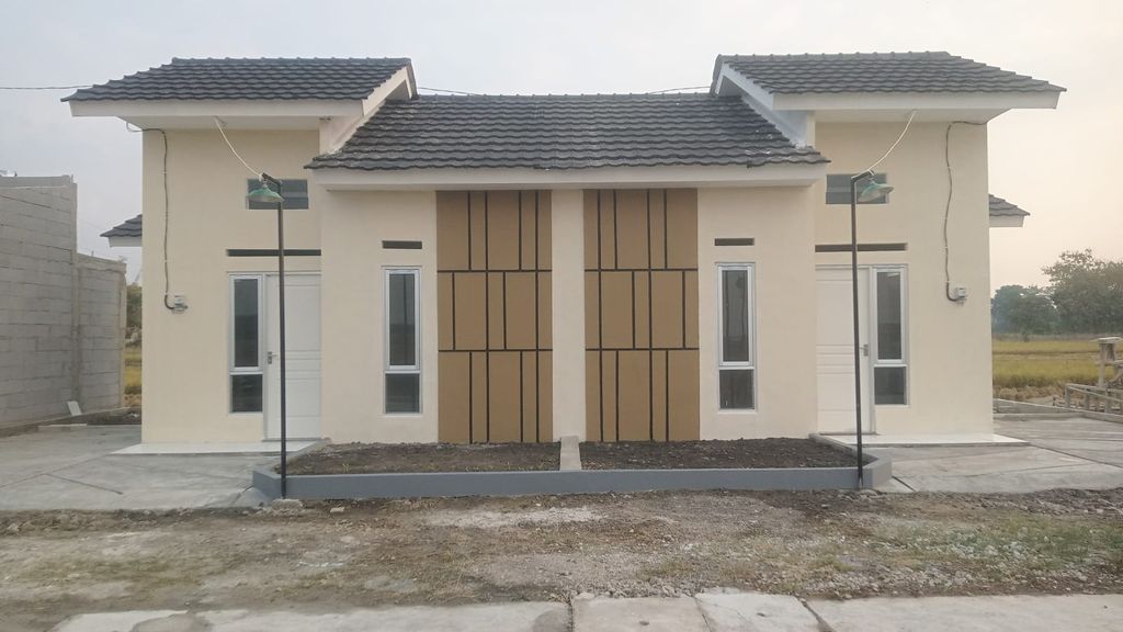 foto tampak rumah tipe Grand Amartha perumahan Grand Amartha