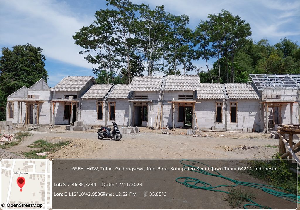 foto posisi tengah perumahan Almeera Green Village