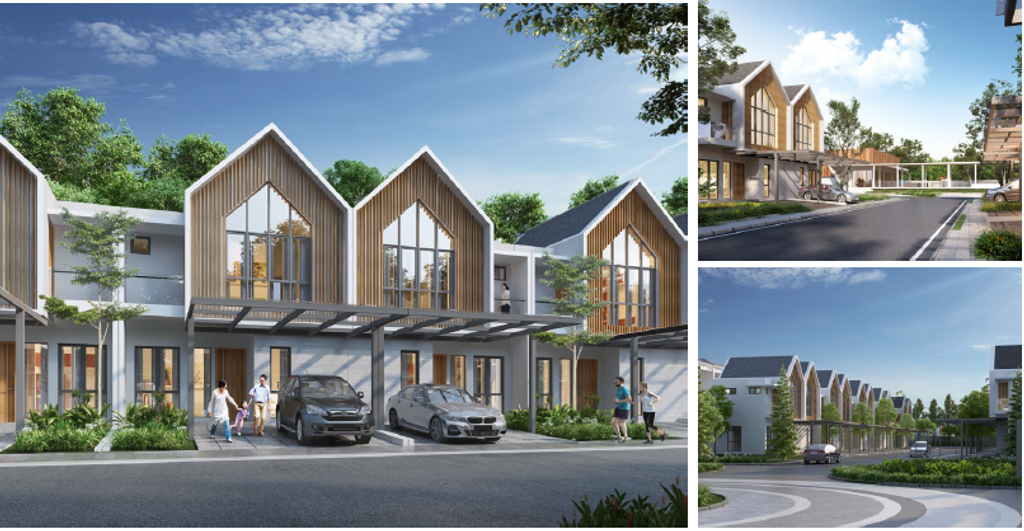 foto tampak rumah tipe ACACIA perumahan PERUMAHAN CITRA 8 TYPE CEMARA