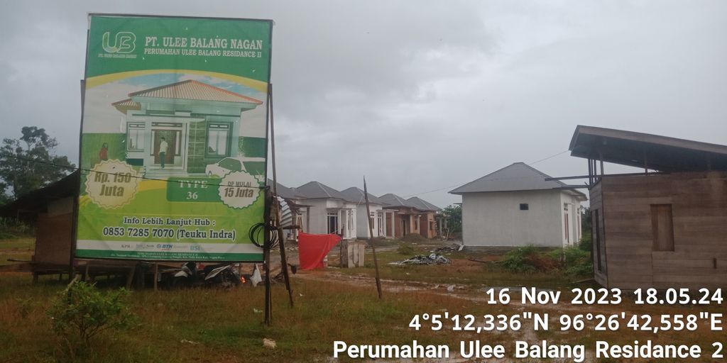 foto gerbang perumahan PERUMAHAN ULEE BALANG RESIDANCE II