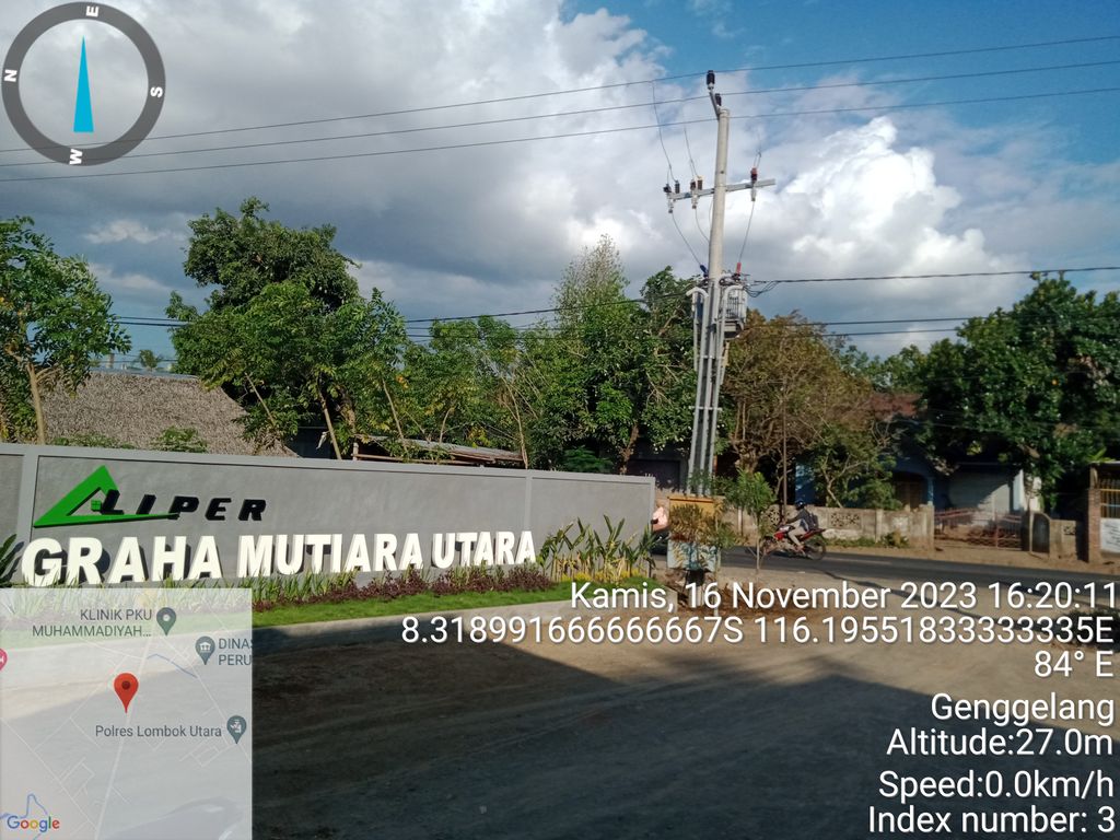 foto gerbang perumahan Perumahan Graha Mutiara Utara