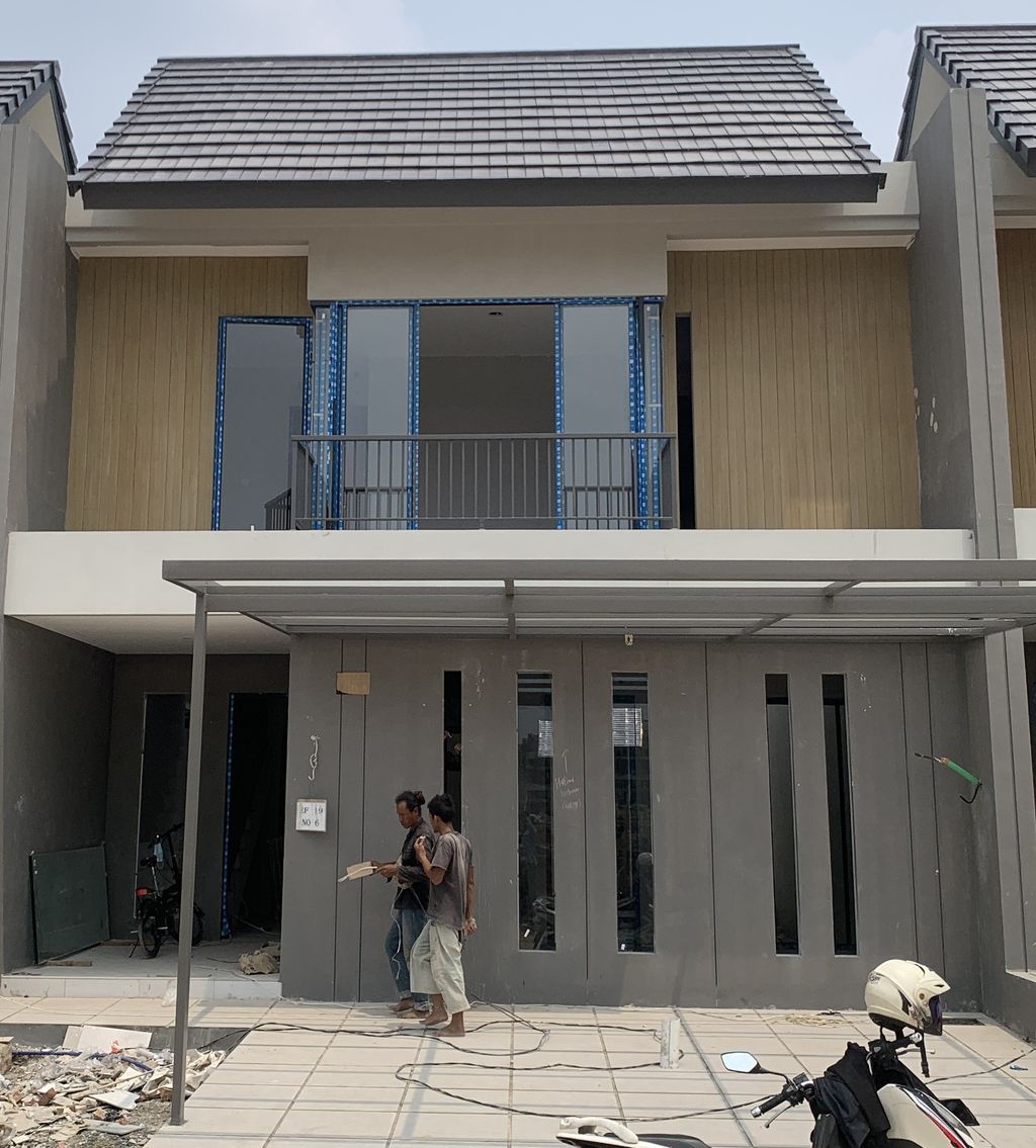 foto tampak rumah tipe T155/144.ZL perumahan GRAND WISATA - ZLIVING