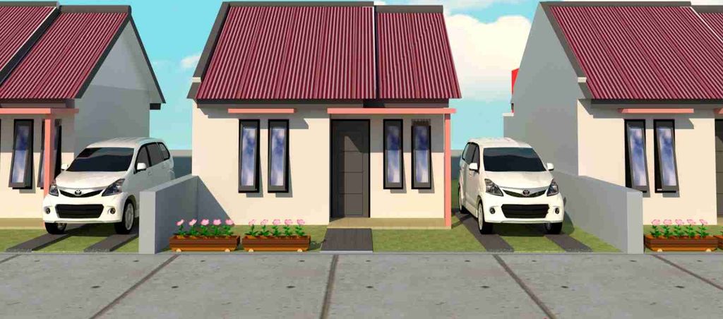 foto tampak rumah tipe SUBSIDI perumahan Pendawa permai 2