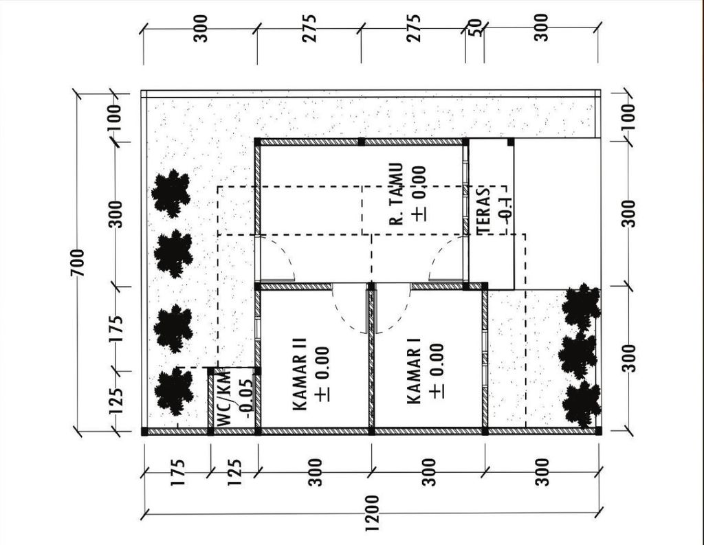 foto denah rumah tipe SUBSIDI perumahan Pendawa permai 2