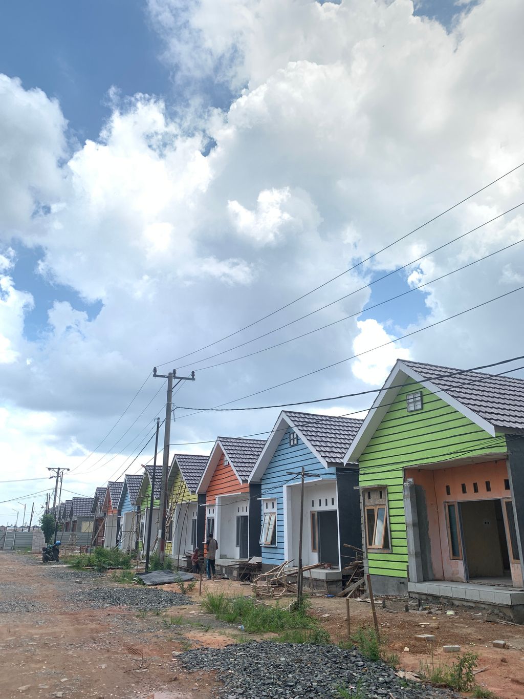 foto posisi tengah perumahan Mahantas Modern Land