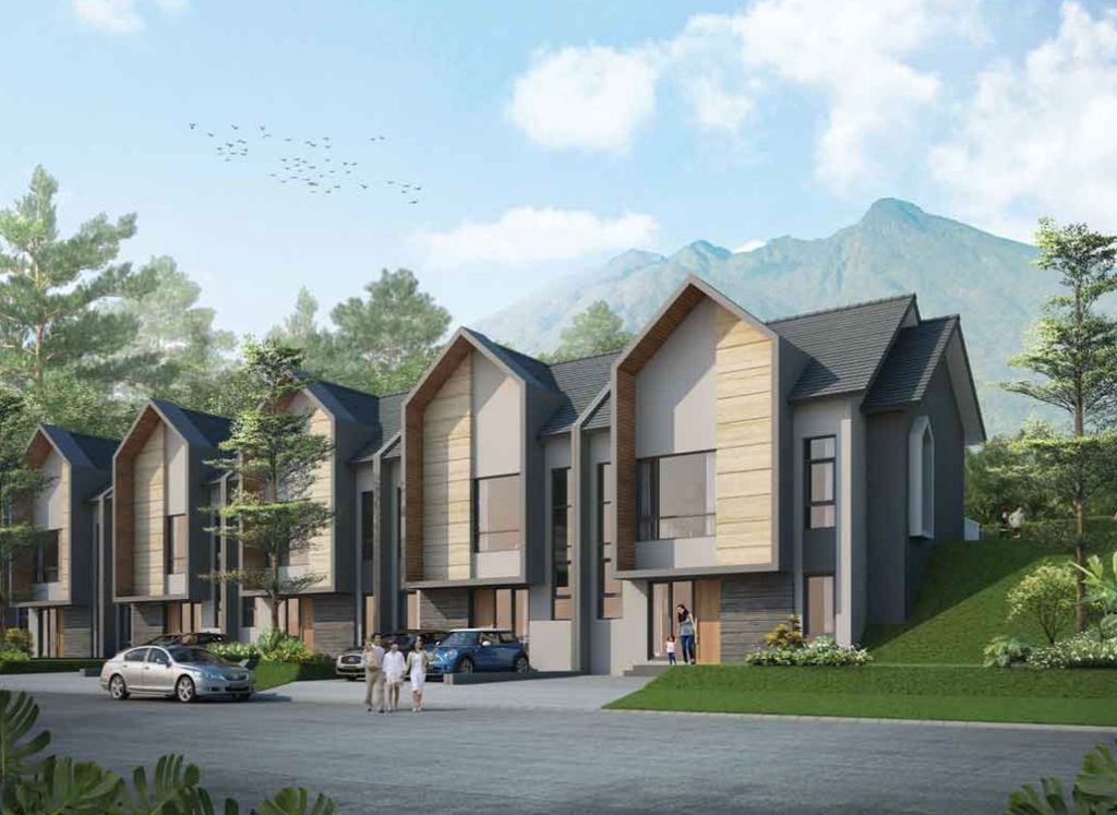 foto tampak rumah tipe Capriccio perumahan Rancamaya Golf Estate