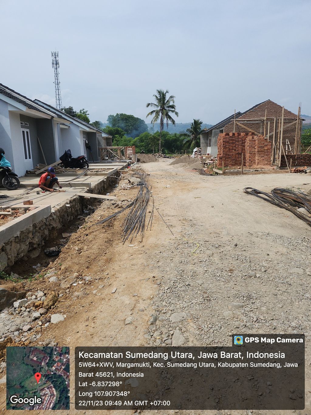 foto posisi tengah perumahan bumi simpati parigi