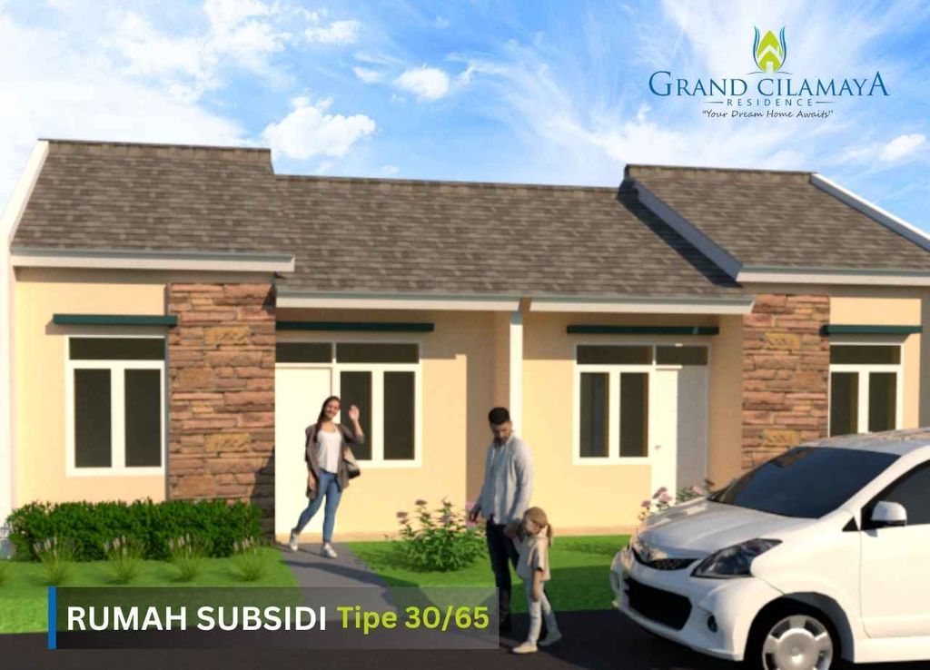 foto tampak rumah tipe Rumah Subsidi 30/65 perumahan GRAND CILAMAYA RESIDENCE